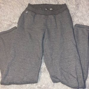 Grey wide leg sweatpants